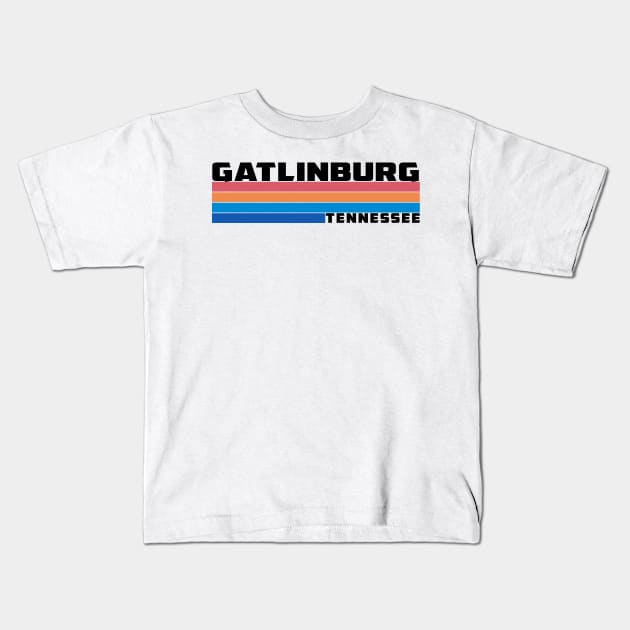 Gatlinburg Tennessee Great Smoky Mountains National Park Kids T-Shirt by TravelTime